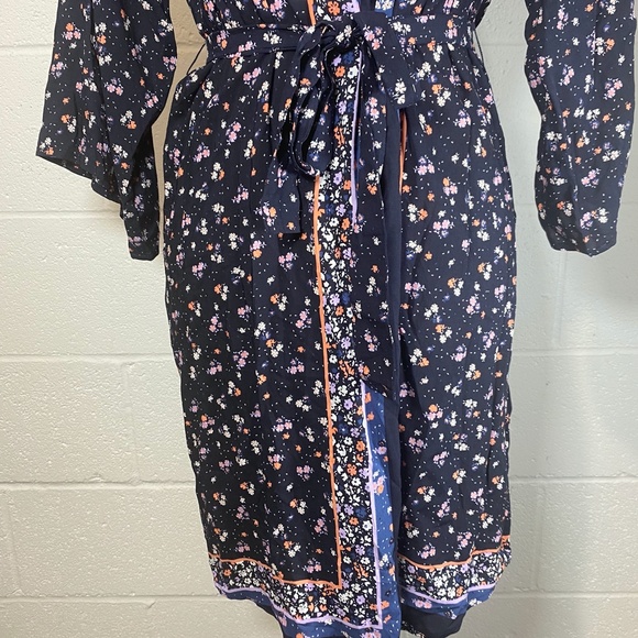 Seafolly Remix Indigo Floral Coverup - Picture 4 of 12